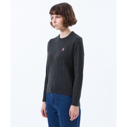 マッキントッシュ フィロソフィー MACKINTOSH PHILOSOPHY 【WEB&一部店舗限定】バッキンガムベア ケーブルニット （チャコールグレー）｜詳細画像