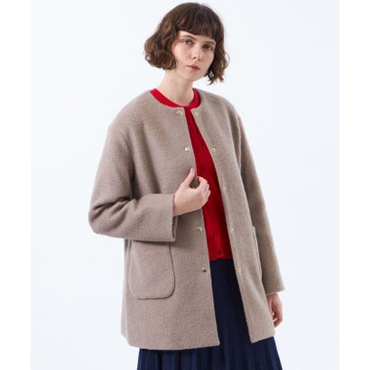 マッキントッシュ フィロソフィー MACKINTOSH PHILOSOPHY 【WEB&一部店舗限定】ウールパイルミドルコート （ベージュ）｜詳細画像