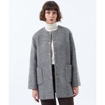 マッキントッシュ フィロソフィー MACKINTOSH PHILOSOPHY 【WEB&一部店舗限定】ウールパイルミドルコート （チャコールグレー）｜詳細画像