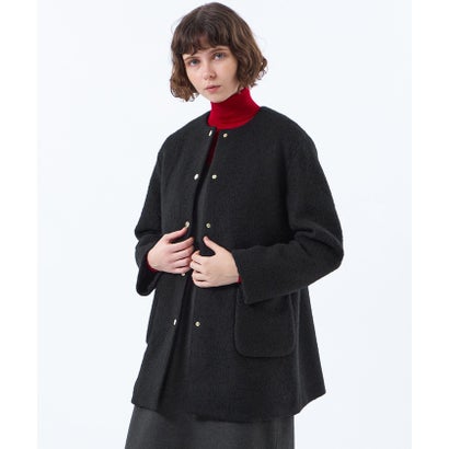 マッキントッシュ フィロソフィー MACKINTOSH PHILOSOPHY 【WEB&一部店舗限定】ウールパイルミドルコート （ブラック）｜詳細画像