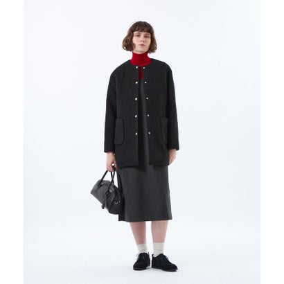 マッキントッシュ フィロソフィー MACKINTOSH PHILOSOPHY 【WEB&一部店舗限定】ウールパイルミドルコート （ブラック）｜詳細画像