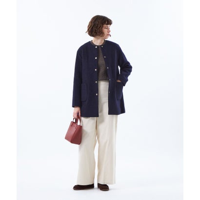 マッキントッシュ フィロソフィー MACKINTOSH PHILOSOPHY 【WEB&一部店舗限定】ウールパイルミドルコート （ブラック）｜詳細画像