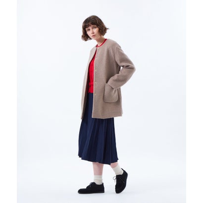マッキントッシュ フィロソフィー MACKINTOSH PHILOSOPHY 【WEB&一部店舗限定】ウールパイルミドルコート （ブラック）｜詳細画像
