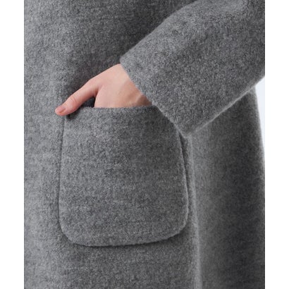 マッキントッシュ フィロソフィー MACKINTOSH PHILOSOPHY 【WEB&一部店舗限定】ウールパイルミドルコート （ネイビー）｜詳細画像