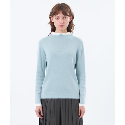 マッキントッシュ フィロソフィー MACKINTOSH PHILOSOPHY 【Cleric Collar Knit(クレリックカラーニット)】グリッターニット （グレー）｜詳細画像