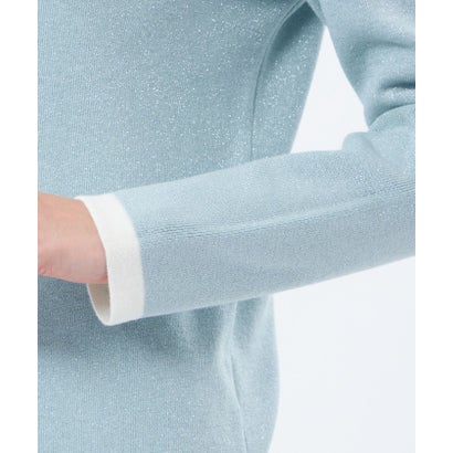 マッキントッシュ フィロソフィー MACKINTOSH PHILOSOPHY 【Cleric Collar Knit(クレリックカラーニット)】グリッターニット （グレー）｜詳細画像
