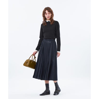マッキントッシュ フィロソフィー MACKINTOSH PHILOSOPHY 【Cleric Collar Knit(クレリックカラーニット)】グリッターニット （ブルー）｜詳細画像