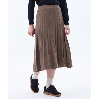 マッキントッシュ フィロソフィー MACKINTOSH PHILOSOPHY 【WEB&一部店舗限定】プリーツラインニットスカート （キャメル）｜詳細画像