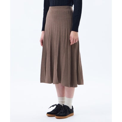 マッキントッシュ フィロソフィー MACKINTOSH PHILOSOPHY 【WEB&一部店舗限定】プリーツラインニットスカート （チャコールグレー）｜詳細画像