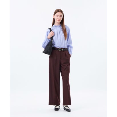 マッキントッシュ フィロソフィー MACKINTOSH PHILOSOPHY 【LEE11月号/蛯原友里さん着用】フリルカラーブラウス （ネイビー）｜詳細画像
