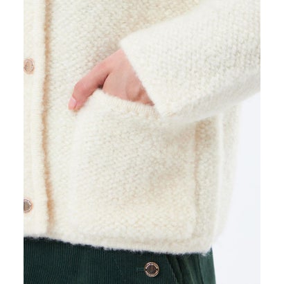 マッキントッシュ フィロソフィー MACKINTOSH PHILOSOPHY 【LEE11月号/蛯原友里さん着用】【HESSLE DOUBLE(ヘスルダブル)】ブークレーニットジャケット （チャコールグレー）｜詳細画像