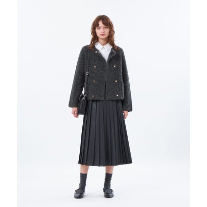 マッキントッシュ フィロソフィー MACKINTOSH PHILOSOPHY 【LEE11月号/蛯原友里さん着用】【HESSLE DOUBLE(ヘスルダブル)】ブークレーニットジャケット （ホワイト）｜詳細画像