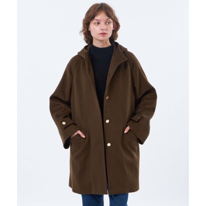 マッキントッシュ フィロソフィー MACKINTOSH PHILOSOPHY 【LEE11月号/蛯原友里さん着用】【WELBURY HOOD(ウェルベリーフード)】ウールメルトン （ブラウン）｜詳細画像