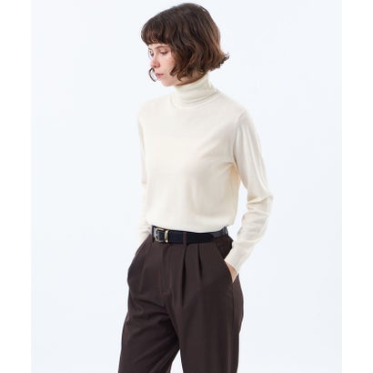 マッキントッシュ フィロソフィー MACKINTOSH PHILOSOPHY 【WEB&一部店舗限定】エクストラファインウールタートルニット （オフホワイト）｜詳細画像