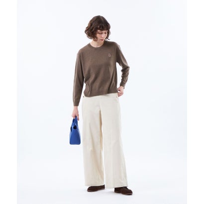 マッキントッシュ フィロソフィー MACKINTOSH PHILOSOPHY 【WEB&一部店舗限定】バッキンガムベア ワッペンクルーネックニット （ブルー）｜詳細画像