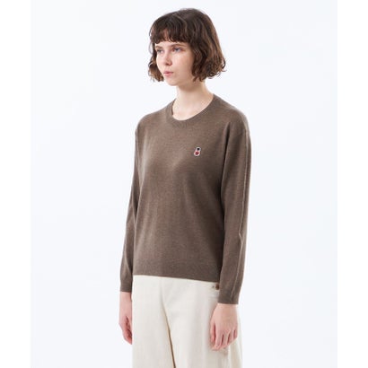 マッキントッシュ フィロソフィー MACKINTOSH PHILOSOPHY 【WEB&一部店舗限定】バッキンガムベア ワッペンクルーネックニット （キャメル）｜詳細画像