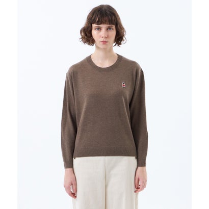 マッキントッシュ フィロソフィー MACKINTOSH PHILOSOPHY 【WEB&一部店舗限定】バッキンガムベア ワッペンクルーネックニット （レッド）｜詳細画像