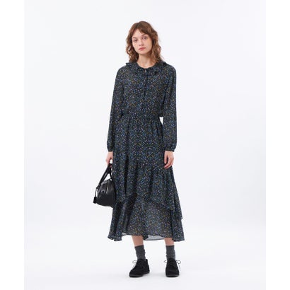 マッキントッシュ フィロソフィー MACKINTOSH PHILOSOPHY SnowBlueGarden ラッフルブラウス （ネイビー）｜詳細画像
