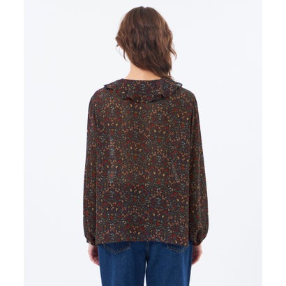 マッキントッシュ フィロソフィー MACKINTOSH PHILOSOPHY SnowBlueGarden ラッフルブラウス （ネイビー）｜詳細画像