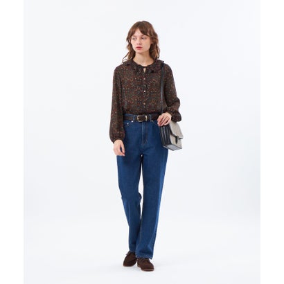 マッキントッシュ フィロソフィー MACKINTOSH PHILOSOPHY SnowBlueGarden ラッフルブラウス （ブラウン）｜詳細画像