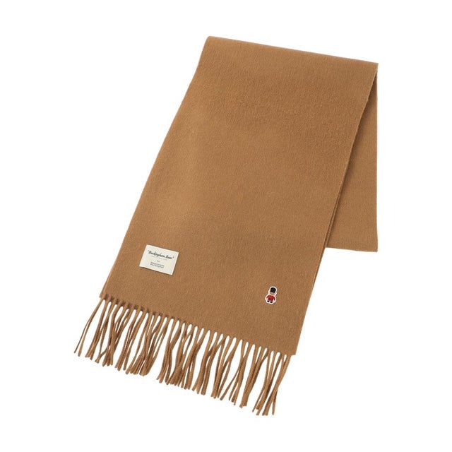 【WEB&一部店舗限定】バッキンガムベア ウールマフラー （ベージュ）
