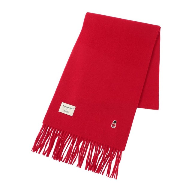 【WEB&一部店舗限定】バッキンガムベア ウールマフラー （レッド）