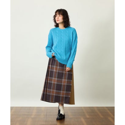 GREY LABEL ウールカシミヤケーブルニット （ベージュ）｜詳細画像