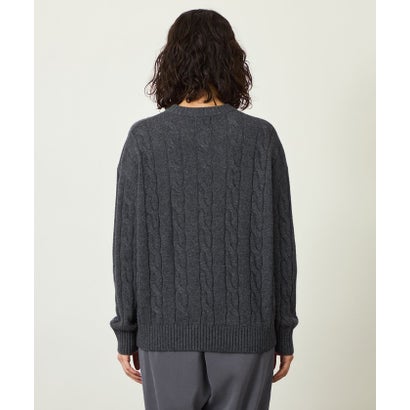 GREY LABEL ウールカシミヤケーブルニット （ベージュ）｜詳細画像