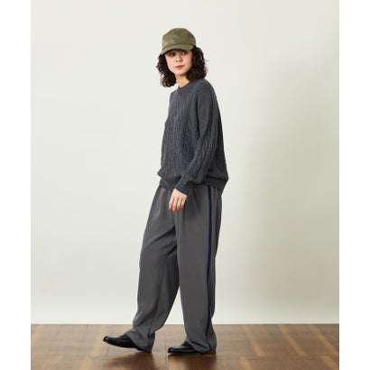 GREY LABEL ウールカシミヤケーブルニット （ネイビー）｜詳細画像