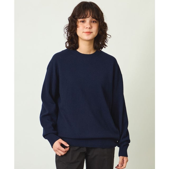 GREY LABEL エッセンシャル ウールカシミヤニット （ネイビー）