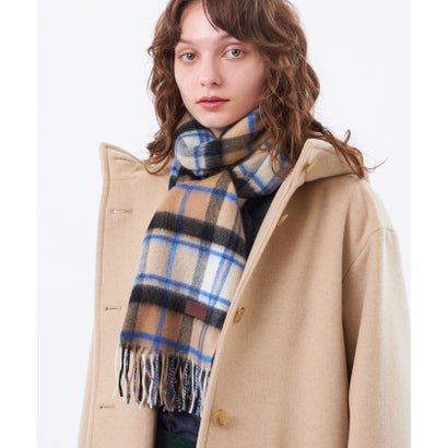 マッキントッシュ フィロソフィー MACKINTOSH PHILOSOPHY 【LEE11月号/蛯原友里さん着用】カシミヤハウスチェックマフラー （グレージュ）｜詳細画像
