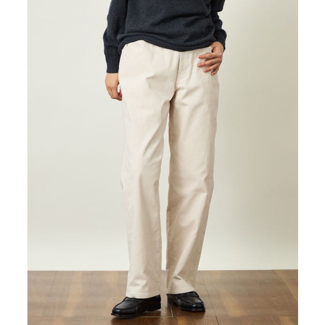 GREY LABEL コーデュロイ ワイドパンツ （オフホワイト）