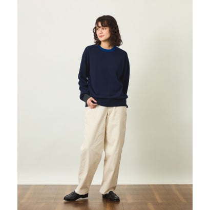 GREY LABEL ウールカシミヤバイカラーニット （グレー）｜詳細画像