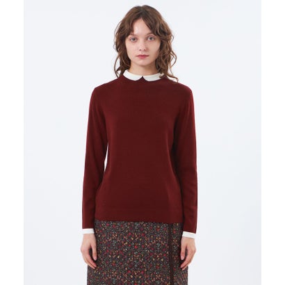 【Cleric Collar Knit(クレリックカラーニット)】 （レッド）｜詳細画像
