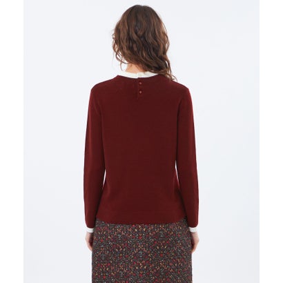 【Cleric Collar Knit(クレリックカラーニット)】 （レッド）｜詳細画像