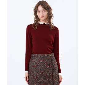 【Cleric Collar Knit(クレリックカラーニット)】 （レッド）
