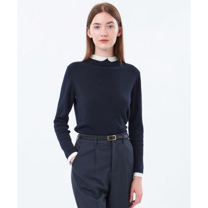 【Cleric Collar Knit(クレリックカラーニット)】 （ネイビー）｜詳細画像