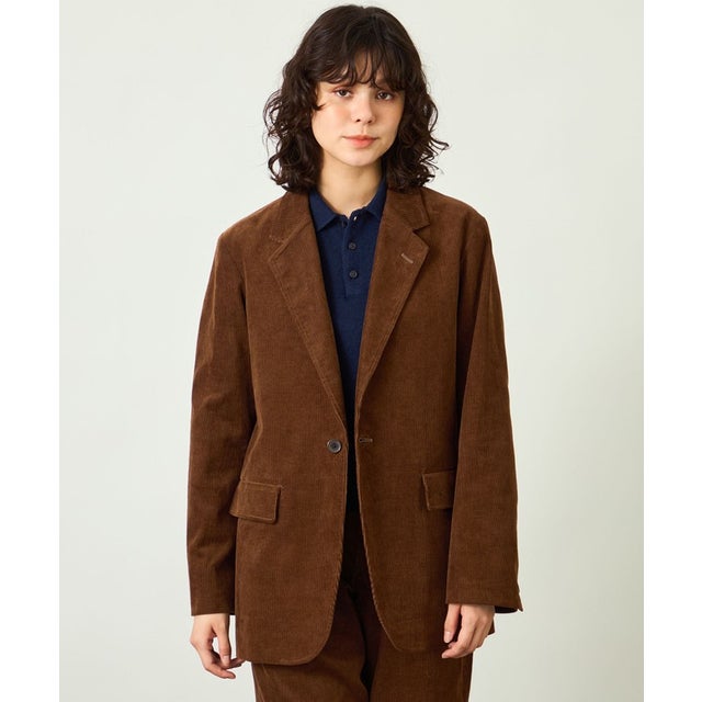 GREY LABEL コーデュロイボクシージャケット （キャメル）