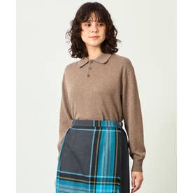 GREY LABEL ウールカシミヤ ポロニット （ベージュ）