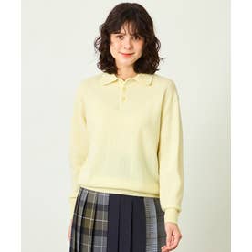 GREY LABEL ウールカシミヤ ポロニット （イエロー）