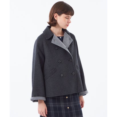 マッキントッシュ フィロソフィー MACKINTOSH PHILOSOPHY 【WEB&一部店舗限定】ウールリバーショートコート （チャコールグレー）｜詳細画像