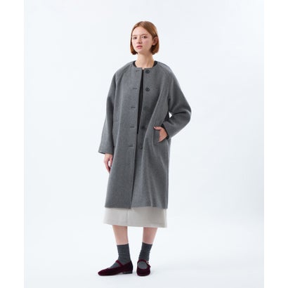 マッキントッシュ フィロソフィー MACKINTOSH PHILOSOPHY 【WEB&一部店舗限定】リバービーバーノーカラーコート （ブラウン）｜詳細画像