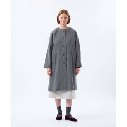 マッキントッシュ フィロソフィー MACKINTOSH PHILOSOPHY 【WEB&一部店舗限定】リバービーバーノーカラーコート （ブラウン）｜詳細画像