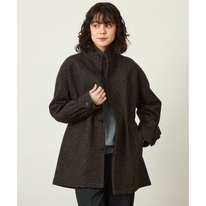 GREY LABEL シルクネップツイードショートコート （ブラウン）｜詳細画像