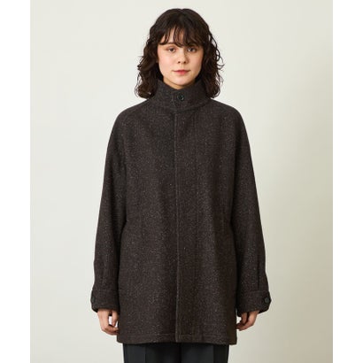 GREY LABEL シルクネップツイードショートコート （ブラウン）｜詳細画像