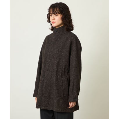 GREY LABEL シルクネップツイードショートコート （ブラウン）｜詳細画像