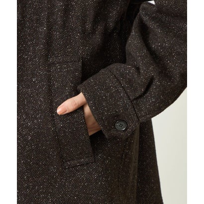 GREY LABEL シルクネップツイードショートコート （ブラウン）｜詳細画像