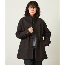 GREY LABEL シルクネップツイードショートコート （ブラウン）