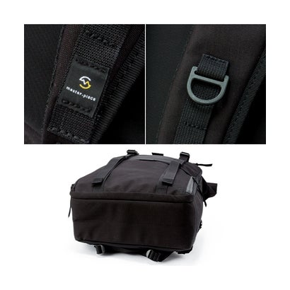 マスターピース スクアード リュック バックパック ロールトップ 19L B4 上部拡張 撥水 防水 日本製 master－piece 224100 （ブラック）｜詳細画像