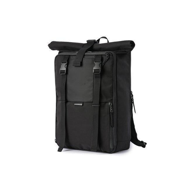 スクアード リュック バックパック ロールトップ 19L B4 上部拡張 撥水 防水 日本製 master－piece 224100 （ブラック）